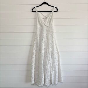 Showpo White Lace Wedding Party Dress Size 10